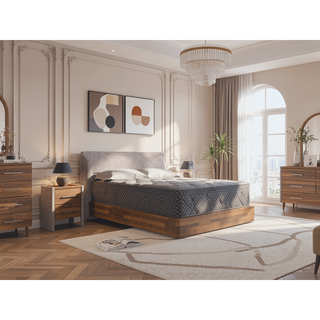 Sunvega 13" Quilted Eurotop Hybrid Twin XL Plush Mattress with Cooling Gel Memory Foam