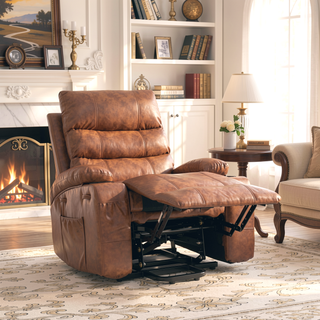 Sunvega Large 21 Inch Seat Width Electric Power Lift Recliner Chair with Massage