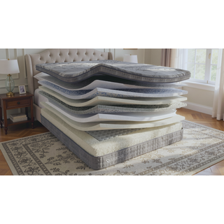 Sunvega Premium Bed with Pocket Innerspring and Memory Foam Encased Core