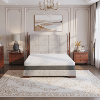 Sunvega Queen Medium Firm Mattress with Phase Change Cooling Cover and Gel Memory Foam