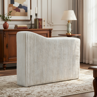 Sunvega Modular Sofa Single Armrest Backrest Module with Convertible Corduroy Fabric