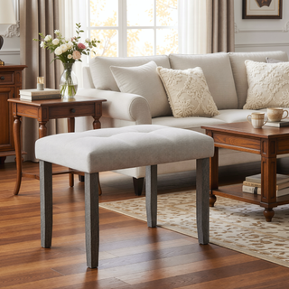 Sunvega Modern Tufted Upholstered Bench for Bedroom Dining Room Living Room
