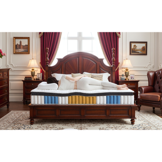 Sunvega 12 Inch King Size Hybrid Mattress with Cooling Memory Foam and Pocketed Springs