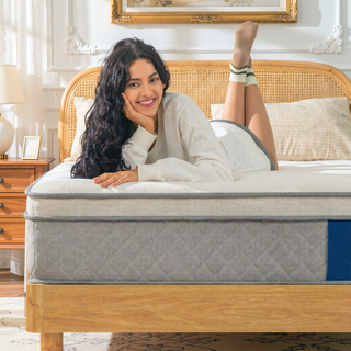 Sunvega Cooling Gel Memory Foam Hybrid Mattress with Medium Firmness for Individual Pocket Spring