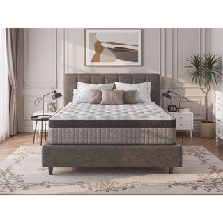 Sunvega 12 Inch Queen Hybrid Mattress with Cooling Gel Memory Foam for Pressure Relief