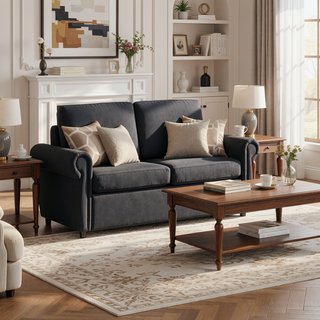 Sunvega Loveseat Sleeper Sofa Bed with Twin Memory Foam Mattress and USB Ports