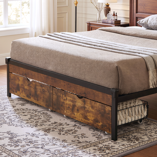 Sunvega Full Bed Underbed Storage Drawers with Wheels for Easy Access