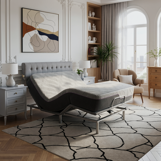 Sunvega Voice Activated Adjustable Bed Frame with Zero Gravity Settings for Queen Size