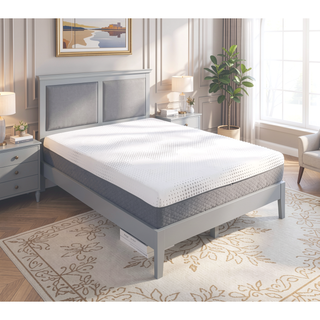 Sunvega 12" Queen Firm Green Tea Gel-Infused Memory Foam Hybrid Mattress with Pocket Coils