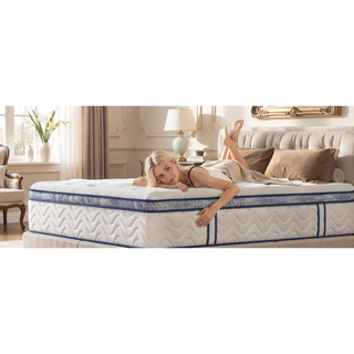 Sunvega 12 Inch Hybrid Queen Mattress with Pocket Springs and Memory Foam Support