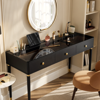 Sunvega Multifunctional Floating Vanity Table with Drawers for Bedroom and Bathroom