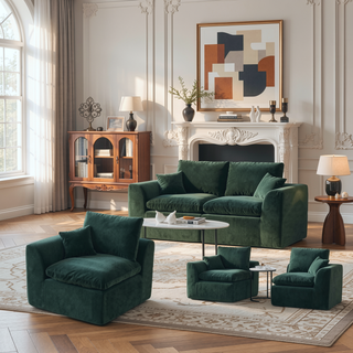 Sunvega Modular Cloud Couch Sofa with Removable Cushion Covers for Living Room