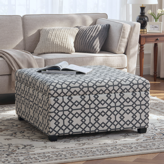 Sunvega Richmond Storage Ottoman with Unique Pattern for Living Room or Bedroom