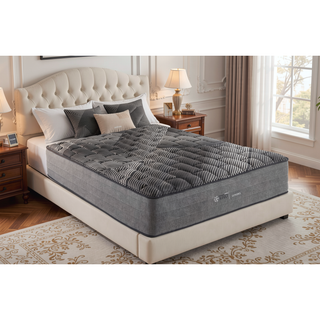 Sunvega 14" Firm Quilted Queen Mattress with Cooling Ice Cover and Copper Gel