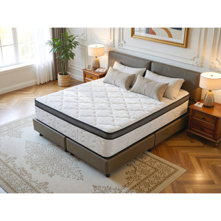 Sunvega 12 Inch Full Hybrid Mattress with Pocket Coils and Memory Foam for Medium Firm Pressure Relief