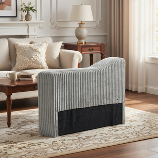Sunvega Modular Sofa Single Armrest Backrest Module with Convertible Corduroy Fabric