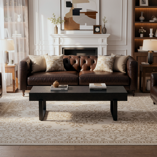 Sunvega 59" Modern Black MDF Bench with Metal Legs for Entryway and Bedroom