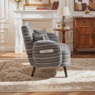 Sunvega Modern Two-Seater Sofa with Tufted Backrest and Convenient Side Storage Pockets