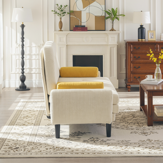 Sunvega Multiform Sofa with USB Charger Adjustable Backrest and Velvet Upholstery