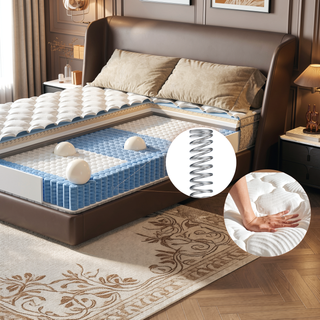 Sunvega King Size 12 Inch Hybrid Mattress with Memory Foam and Pocket Spring for Pressure Relief