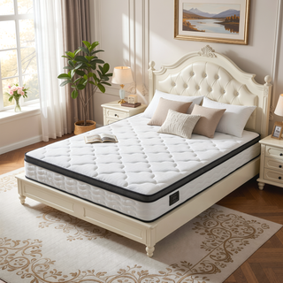 Sunvega 12 Inch Full Hybrid Mattress with Pocket Coils and Memory Foam for Medium Firm Pressure Relief