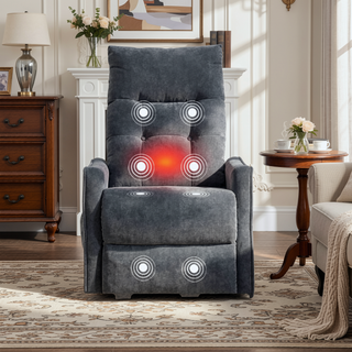 Sunvega Single Motor Power Lift Recliner Chair with Massage and Heat for Elderly