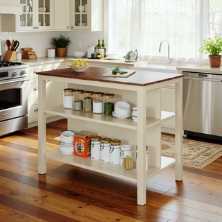 Sunvega 2-Piece Walnut Counter Height Wood Kitchen Dining Stools for Small Spaces