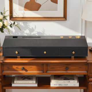 Sunvega Multifunctional Floating Vanity Table with Drawers for Bedroom and Bathroom