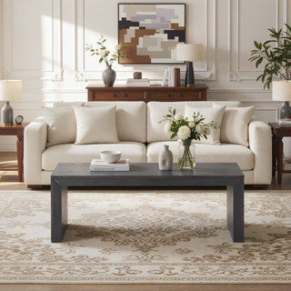 Sunvega Farmhouse Style Acacia Wood Dining Bench with Complementary Finish