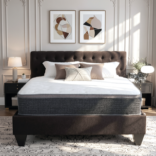 Sunvega 8 in. Queen Size Hybrid Pocket Spring and Gel-Infused Memory Foam Mattress