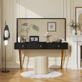 Sunvega Multifunctional Floating Vanity Table with Drawers for Bedroom and Bathroom