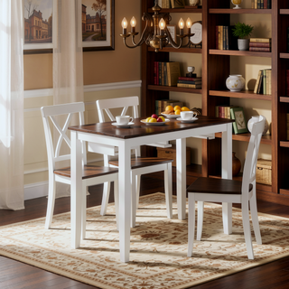 Sunvega Industrial Bar Table and Chairs Set with 2 Stools for Kitchen Dining Room