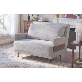 Sunvega 3 in 1 Convertible Sofa Bed Chair with Plush Pillow and Ergonomic Backrest