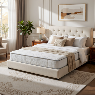 Sunvega 9 in. Full Size Pocket Coil Spring Mattress with Pressure Relief and Low Motion Transfer