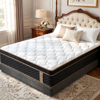 Sunvega 10" Queen Plush Hybrid Mattress with Gel Memory Foam and Edge Support