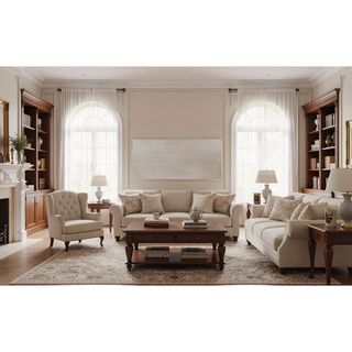 Sunvega Transitional Style Upholstered Bench with Button Tufted Seat and Flannelette Cushion