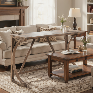Sunvega 4-Piece Bar Table Set with Power Outlet and USB Port for Living Room