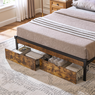 Sunvega Full Bed Underbed Storage Drawers with Wheels for Easy Access