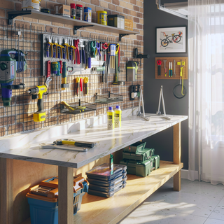 Sunvega Laminate Countertop with Marble Stripe Design for DIY Office Desk and Laundry Room