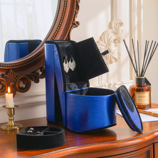 Sunvega High Heel Shoe Design Jewelry Box with Hidden Storage and Display Hooks