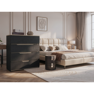 Sunvega California Drawer Dresser with Four Spacious Drawers and a Superior Top