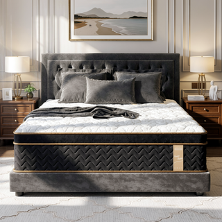 Sunvega 10" Queen Plush Hybrid Mattress with Gel Memory Foam and Edge Support