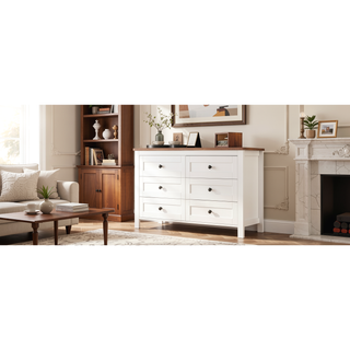 Sunvega Full Size Farmhouse Platform Bed with Double Sliding Barn Door and Charging Station