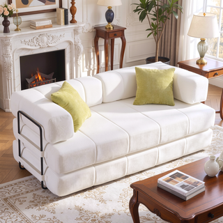 Sunvega Modern Chenille Cloud Sofa with High-Density Sponge Filling for Living Room