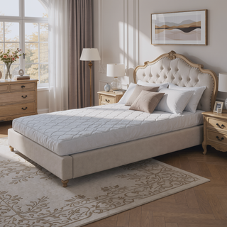 Sunvega 6 Inch Quilted Twin Mattress with Thermobonded Polyester Fill and Removable Cover