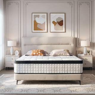 Sunvega 12 Inch Twin XL Memory Foam Hybrid Mattress with Cool Breathable Cover and Edge Support