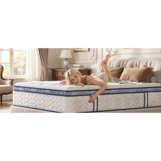 Sunvega 12 Inch Hybrid Queen Mattress with Pocket Springs and Memory Foam Support