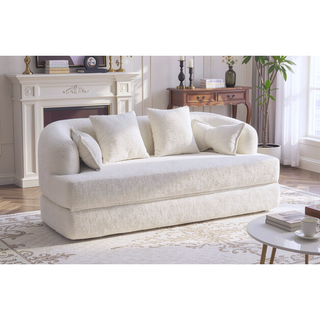 Sunvega 70 Inch Foldable Sofa Bed with 4 Pillows for Living Room Apartment