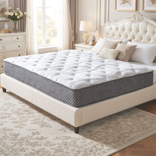 Sunvega 10 Inch Quilted Hybrid Twin Mattress with Medium Firm Support