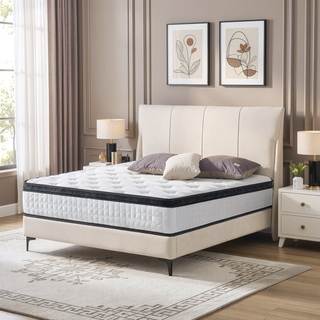 Sunvega 12 Inch Twin XL Memory Foam Hybrid Mattress with Cool Breathable Cover and Edge Support